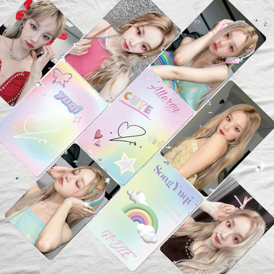 韩国ins宋雨琦赵美延gidle小卡明星爱豆明信片女娃官方非正版周边