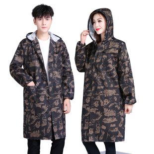 工作服男防尘罩衣劳保服仓库车间汽修长款 搬运服 迷彩服蓝大褂长袖