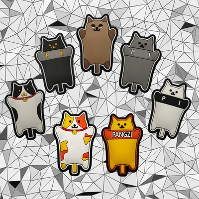 猫猫盾士气章 POLIZEI魔术贴臂章 战术背心徽章军迷DIY装饰背包贴