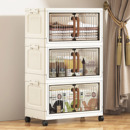 儿童衣柜塑料家用卧室折叠置物柜 收纳柜免安装 猫猫专属