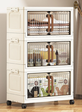 【猫猫专属】新收纳柜免安装儿童衣柜塑料家用卧室折叠置物柜