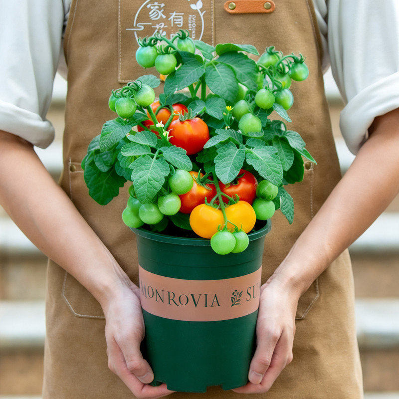 小番茄黑珍珠盆栽花苗可食用绿植花卉室内阳台室外植物矮生西红柿