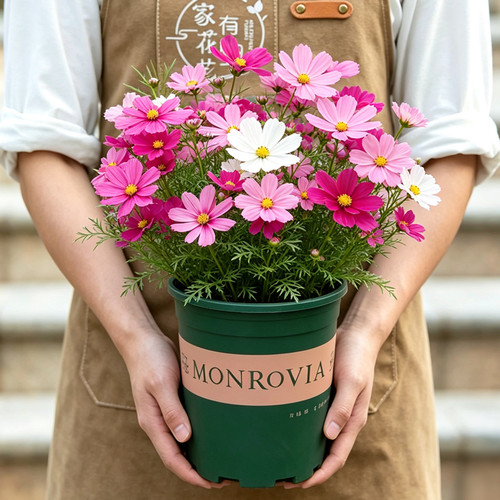 波斯菊盆栽带花苞四季花卉植物