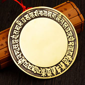 纯黄铜准提镜全铜镜八卦镜菩提镜龙凤镜准提镜镜大门铜镜子