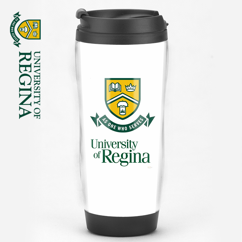海外名校 加拿大Regina里贾纳大学留学生校庆校友会纪念品水杯子