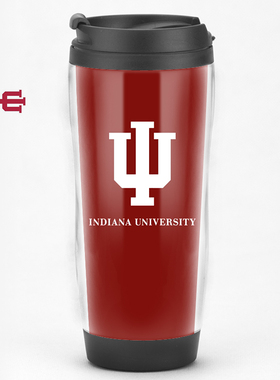 Indiana University印第安纳大学IU周边留学生纪念品马克水杯子