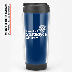 英国Strathclyde思克莱德大学定制留学生机构毕业纪念品水杯子