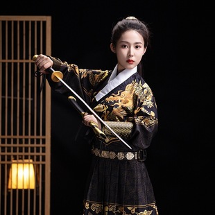 男女同款古装明制汉服飞鱼服锦衣卫绣春刀中国风蟒袍曳撒武侠长袖