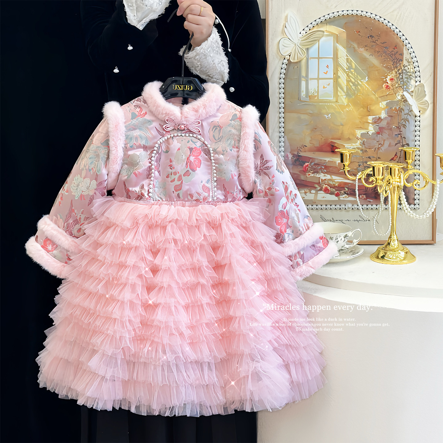 女童汉服拜年服冬装2025新款女宝宝周岁礼服裙子洋气新中式公主裙,童装/婴儿装/亲子装,连衣裙,淘宝优惠券,粉丝福利购,淘宝优惠卷