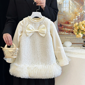 女童连衣裙秋冬季 2025新款 洋气儿童小香风裙子女宝宝生日宴公主裙