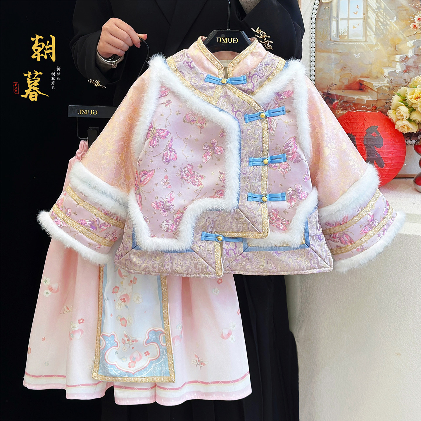 拜年服女童马面裙套装冬季中国风古装公主裙儿童加绒加厚汉服裙子,童装/婴儿装/亲子装,套装,淘宝优惠券,粉丝福利购,淘宝优惠卷