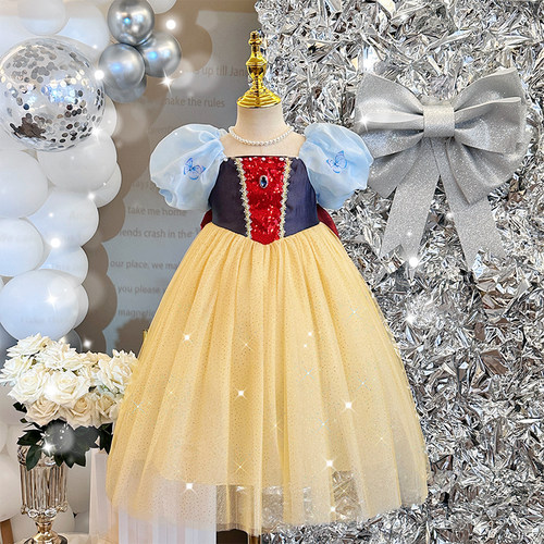 女童白雪公主裙夏装高端礼服裙