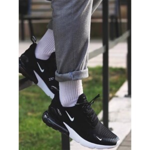 Nike Air Max 270黑白气垫缓震运动休闲透气男女跑步鞋AH8050-002