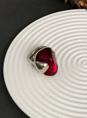 正品西班牙UNO DE 50设计感银色戒指