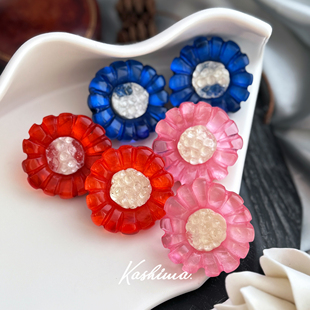 法国设计师品牌多米尼克Denaive雏菊花朵耳夹