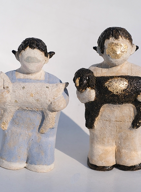 BOUE设计师原创纯手作陶瓷手办《迷途》家居摆件礼物