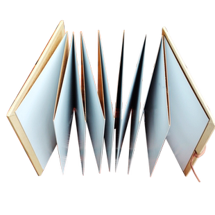 diy双面卡纸手工相册手绘本手风琴折叠页 DIY粘贴式集宝情侣同学