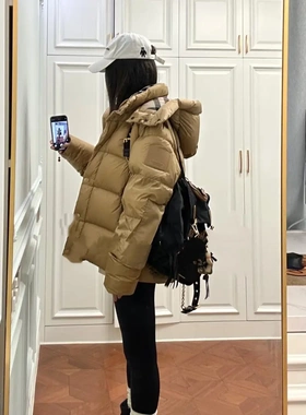 反季清仓羽绒服男女短款加厚2025冬季新款鸭绒外套情侣休闲防寒装