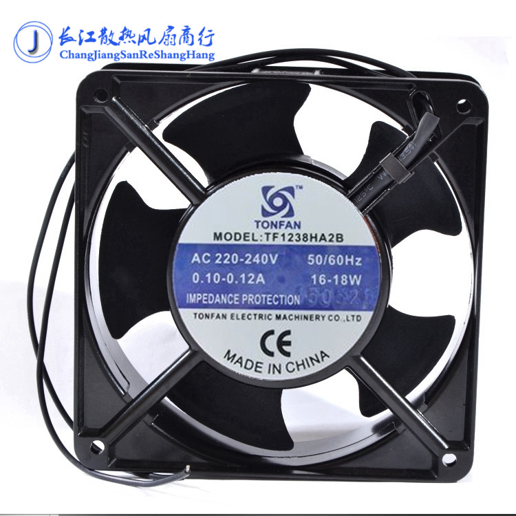 全新正品TONFAN TF1238HA2B 220V 0.12A 18W 12cm 12038散热风扇