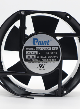 原装Polnt SA1725A2/A1 HBL 220V/110V 50/60HZ 36W 机柜散热风扇