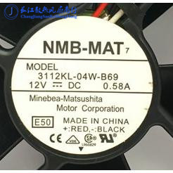 日本 NMB-MAT 8CM 8032 12V 0.58A 3112KL-04W-B69 滚珠散热风扇