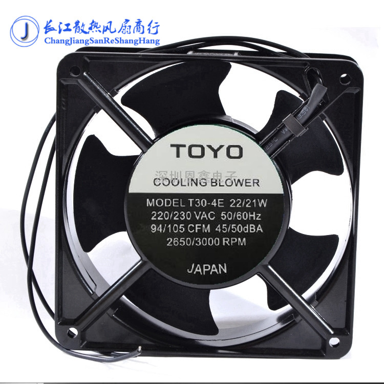 原装全新日本TOYO T30-4E 12038风扇 110V-220V 22/21W