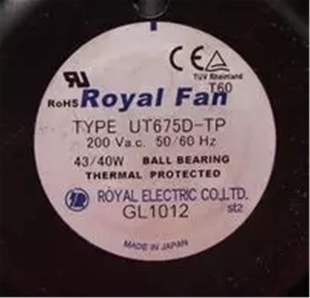 150 40W 200VAC 现货ROYAL 55质保2年 TYPE 172 FAN