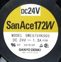 原装三洋 9WE5724K505 17251 24V 1.3A 17CM 防水风扇 耐高温风扇