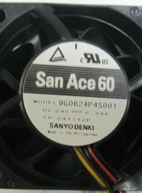 9G0624P4S001 三洋SanAce60 24V 0.34A 散热风扇