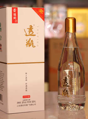 2022版景阳冈透瓶38度浓香型500ml整箱6瓶带手提袋聊城特产送礼佳