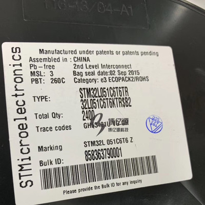 原装正品贴片STM32L051C6T6TR STM32L051C6T6 32-位-微控制器芯片