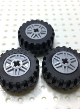 92402车轮胎轮毂55982国产甥乐小颗粒科技齿轮积木散装零件配件