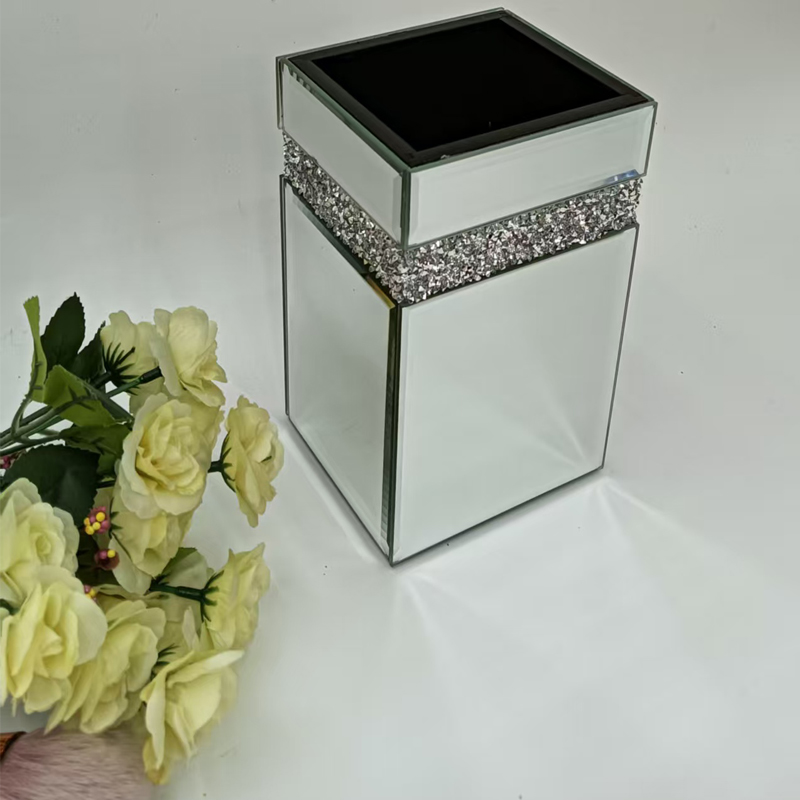 简约现代轻奢个性玻璃带钻花瓶