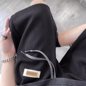 男夏季 子运动休闲五分中裤 薄款 宽松裤 速干沙滩裤 休闲褶皱冰丝短裤