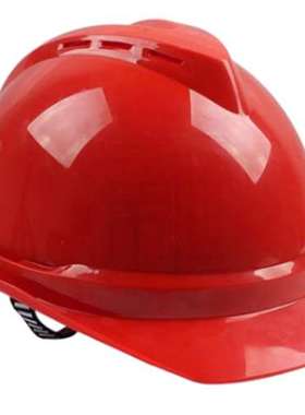 梅思安10146674V-Gard500红色ABS安全帽建筑施工程logo印字头盔