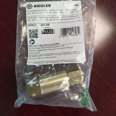 RIEGLER瑞格勒100004 FU7008瑞格勒止回阀接头阀门代理快速报价