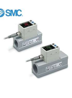 SMC PF2MC7 系列 3色显示 3画面 数字式流量开关 PF2MC7501-04-D-