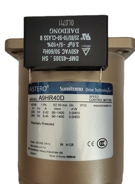 日本SUMITOMOG9B60KH减速电机R8L50机械设备用电动机