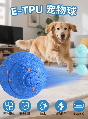 狗狗玩具球训练球弹力球啃咬磨牙耐咬边牧解闷神器小型犬静音训犬