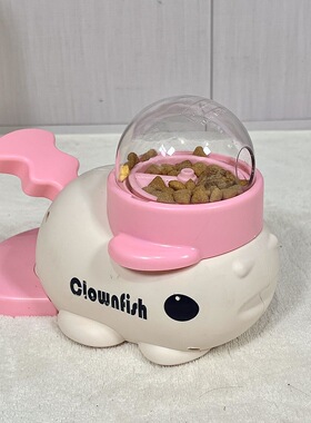 小黄鸭漏食器猫咪玩具自嗨解闷小丑鱼新款宠物零食冻干发射器狗