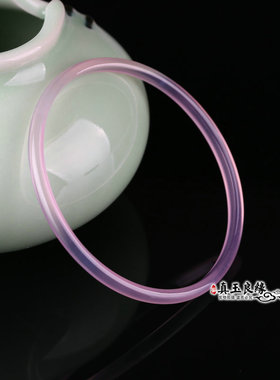 瑕疵款特价处理链接专拍叮当镯粉红色4MM和6MM玉髓手镯细款玉手环