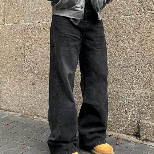 22TREE美式复古纯色简约男高街休闲腰带cieanfit百搭直筒牛仔裤