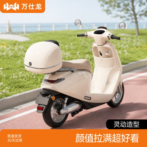 大容量踏板摩托车靠背尾箱
