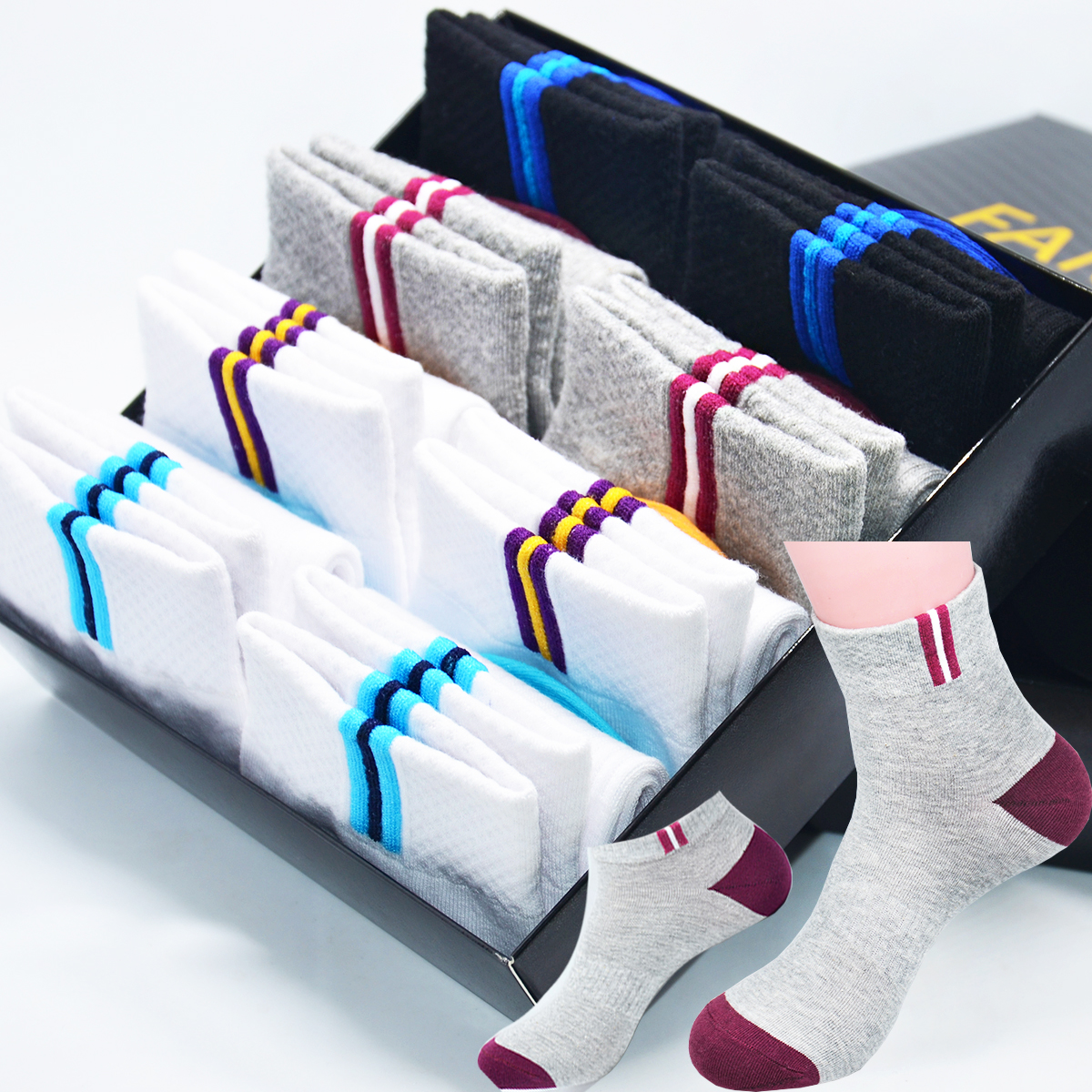 袜子男中筒袜四季篮球防臭吸汗