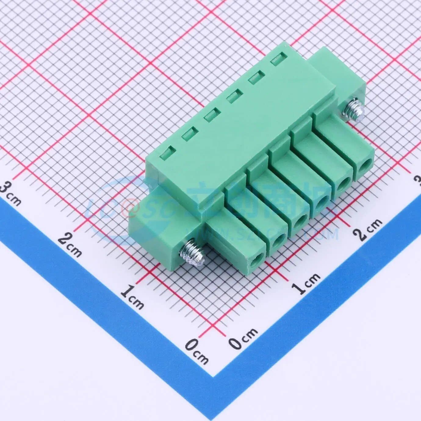 插拔式接线端子MX15EDGKM-3.5-06P-GN01-Cu-Y-A P=3.5mm 1x6P 公