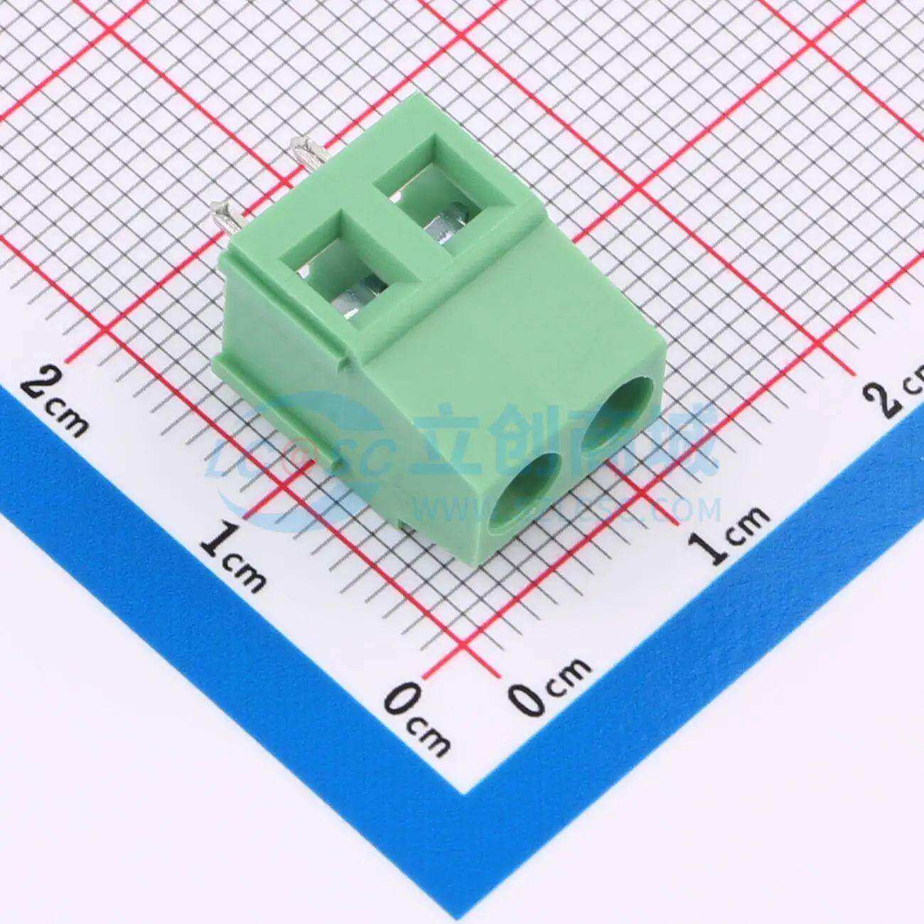 螺钉式接线端子C508128L-2P0G36 插件,P=5.08mm 1x2P