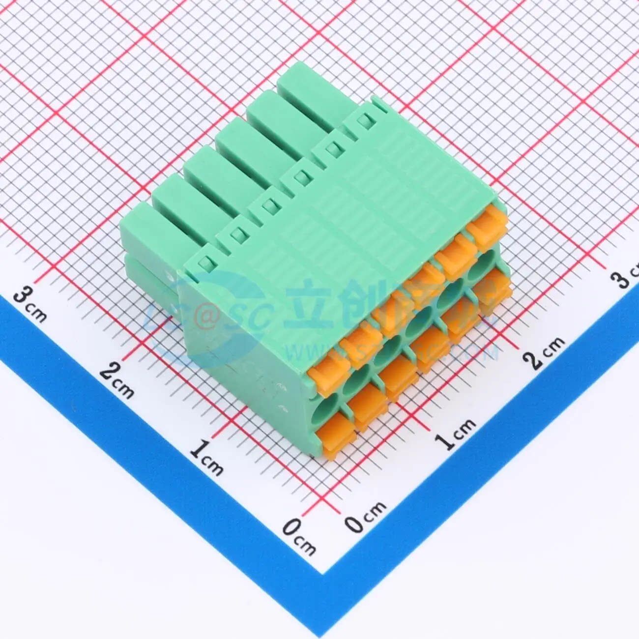 插拔式接线端子MX15EDGKNH-3.5-2*06P-GN01-Cu-A P=3.5mm 2x6P 插