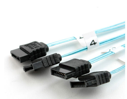 6Gb/s 一分四SAS线 Mini sas 转 SATA SFF-8087 to 4 SATA 50cm