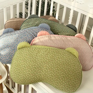 抖音同款熊猫枕头立体枕头甜荞全棉荞麦壳枕头人体工学护颈枕睡眠