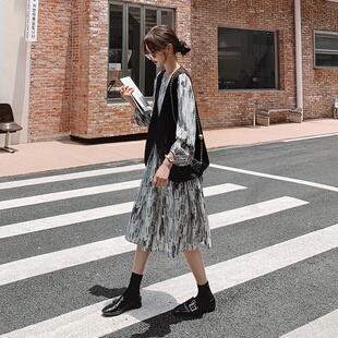 现货爆款主推2026春装新款连衣裙马甲两件套8099P125K178